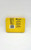Chiclets 1994 Chiclets Gum Collectible Tin With Gum, yellow rectangular tin with flavor description and barcode on back