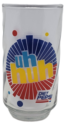 Diet Pepsi Uh Huh You Got The Right One Baby Promotional Glass