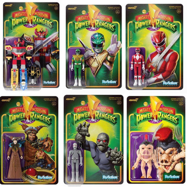 FIGURINE SUPER7 - Mighty Morphin Power Rangers ReAction Squatt EUR 17