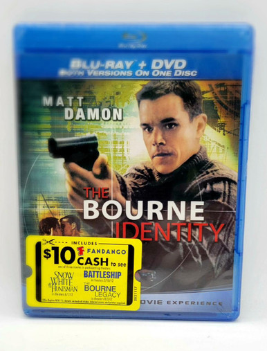 The Bourne Identity BLU-RAY + DVD | Matt Damon Thrilling Action Set