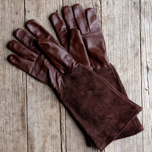 Le Sac Suede Rose Gloves Small Dark