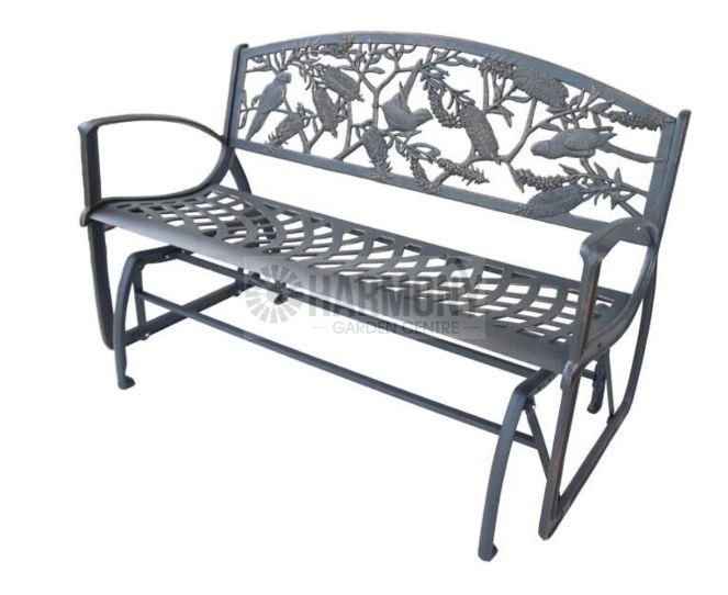 Cast Iron Glider Bench - Rosel