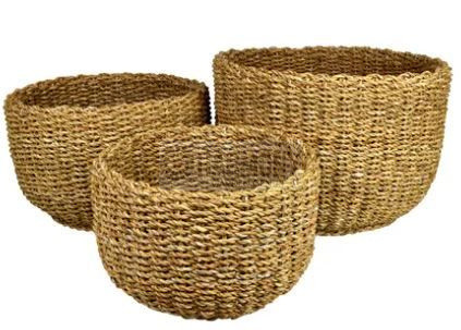 Ali Seagrass Basket D/Wall Lg
