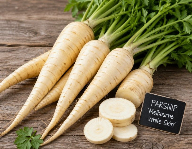 Parsnip ‘Melbourne Whiteskin’  Punnet
