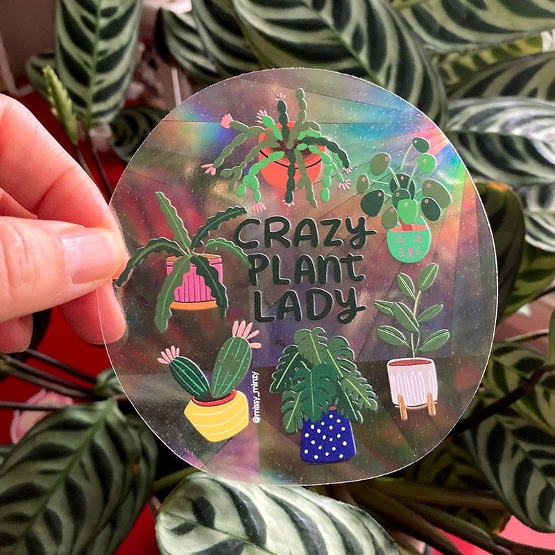 Suncatcher - Crazy Plant Lady