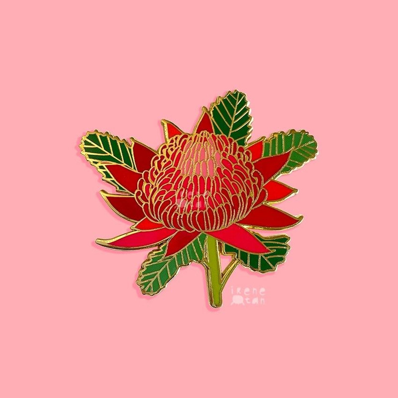 Enamel Pin - Waratah