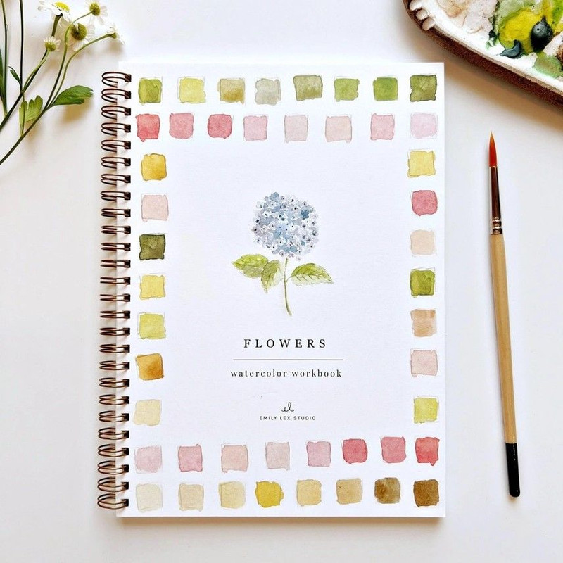 Watercolour Sketchbook - Flowe