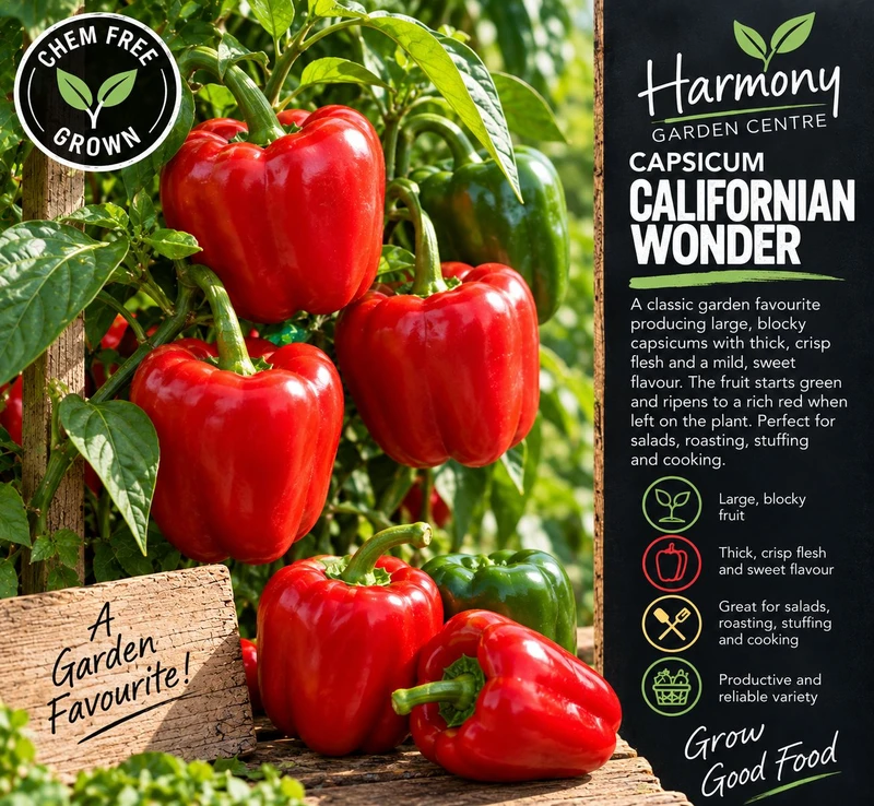 Capsicum ‘Californian Wonder’  Punnet