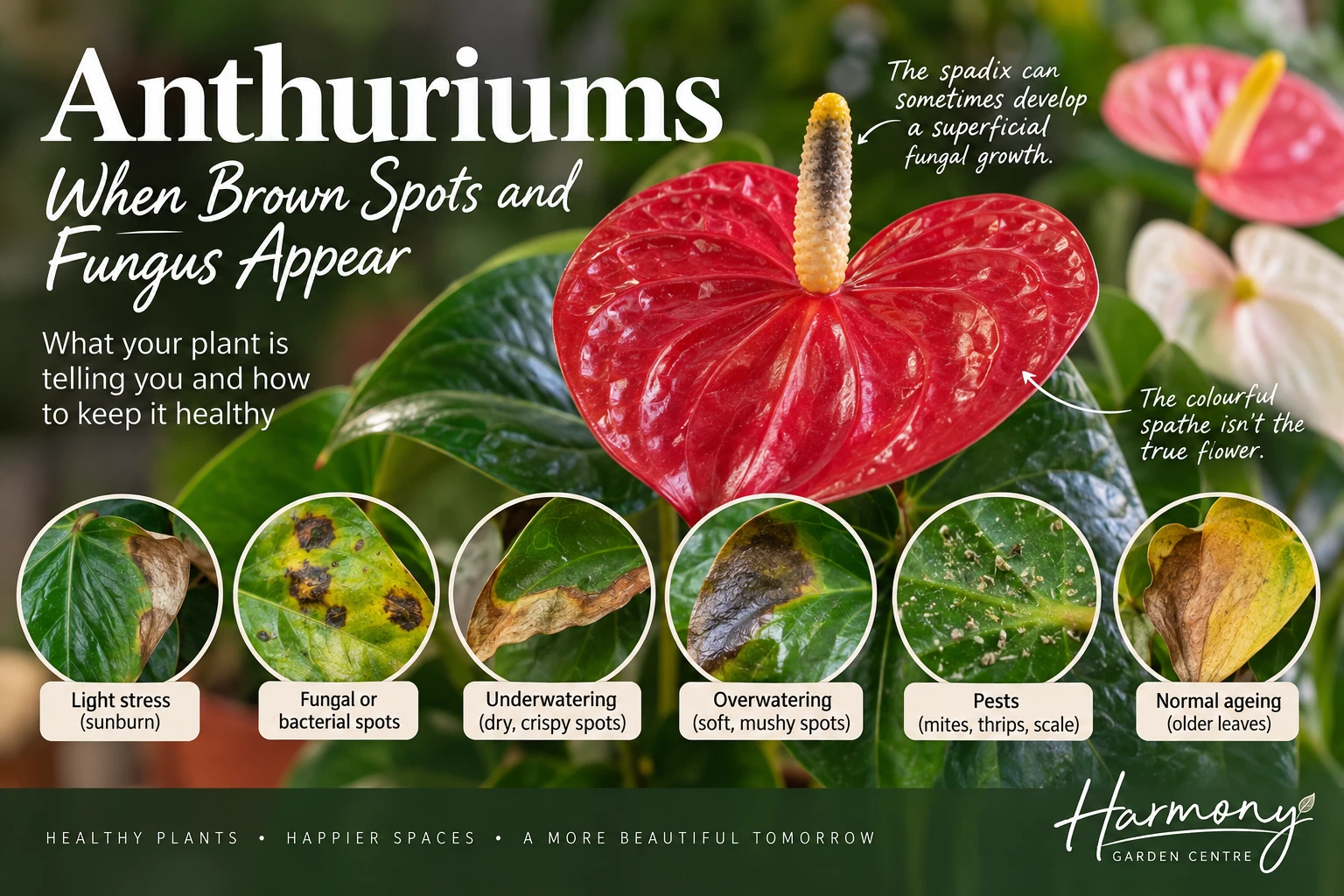 My Anthurium has fungus. Is it sick?
