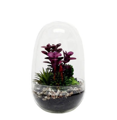 Dome Egg Glass Atrium Vase - Harmony Garden Centre