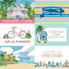 25 Pack - Beach Town Double-Sided Cardstock 12"X12"-6X4 Journaling Cards - 5A002L6J-1GMJL