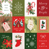 25 Pack - Christmas Joy Double-Sided Cardstock 12"X12"-3X4 Journaling Cards - 5A0028Y5-1GC62