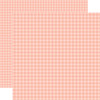 25 Pack - Pastel Gingham Double-Sided Cardstock 12"X12"-Salmon Gingham - 5A002KX6-1GMCR - 810179812515