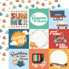 25 Pack - Summer Break Double-Sided Cardstock 12"X12"-4X4 Journaling Cards - 5A002LBZ-1GMMK - 810179814380