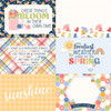 25 Pack - Blossoms And Bees Double-Sided Cardstock 12"X12"-6X4 Journaling Cards - 5A002KT6-1GM5Z