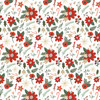 25 Pack - Christmas Village Double-Sided Cardstock 12"X12"-Verry Merry Floral - 5A0033KZ-1H58H