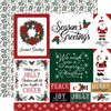 25 Pack - Santa Claus Double-Sided Cardstock 12"X12"-Multi Journaling Cards - 5A0033PT-1H5BT - 810192595679