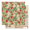 25 Pack - Christmas Junque Double-Sided Cardstock 12"X12"-Poinsettia - 5A00347L-1H5Y9 - 709388350195