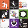 25 Pack - Ghosts And Goblins Double-Sided Cardstock 12"X12"-4X4 Journaling Cards - 5A0033B1-1H521