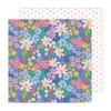 25 Pack - Pebbles Patterned Double-Sided Cardstock 12"X12"-Garden, Cool Girl - PBCG12-27650 - 765468073361