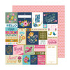 25 Pack - Pink Paislee Joyful Notes Double-Sided Cardstock 12"X12"-See You Soon - PJN12-30788 - 765468085302