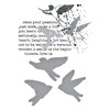Spellbinders BetterPress Plates & Die Set By Dina Wakley-Collaged Birds - 5A002XCZ-1GYDN
