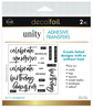 Deco Foil Adhesive Transfer Sheets by Unity 5.9" x 5.9"-Let's Celebrate - 5A0022TF-1G5V3 - 000943191162