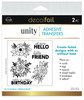 3 Pack - Deco Foil Adhesive Transfer Sheets by Unity 5.9" x 5.9"-Blooming Friendship - 5A0022TJ-1G5V2 - 000943191193