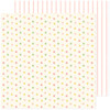 25 Pack - American Crafts Patterned Double-Sided Cardstock 12"X12"-Twinkle, Hello Little Girl - ACHLG12-30037 - 765468060835