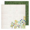 25 Pack - K&Company Antique Garden Double-Sided Paper 12"x12"-Tiny Wildflowers - AGRD12-75 - 015586031973