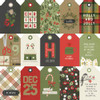 25 Pack - The Holiday Life Double-Sided Cardstock 12"X12"-Tags Elements - THL12-20510