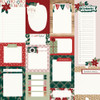 25 Pack - Boho Christmas Double-Sided Cardstock 12"X12"-Journal Elements - SBC12-20611