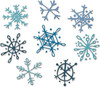 Sizzix Thinlits Dies By Tim Holtz 8/Pkg-Scribbly Snowflakes - 665582 - 630454275282
