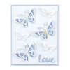 Craft Perfect Pearlescent Cardstock 8.5"X11" 5/Pkg-Blue Cashmere - PEARL-9548