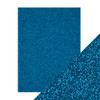 Craft Perfect Glitter Cardstock 8.5"X11"-Midnight Topaz - GLTTRCRD-9967E