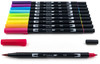 Tombow Dual Brush Pens 10/Pkg-Bright - DBP10-56185 Tombow Dual Brush Pens 10/Pkg-Bright - DBP10-56185