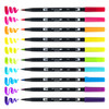 Tombow Dual Brush Pens 10/Pkg-Bright - DBP10-56185 Tombow Dual Brush Pens 10/Pkg-Bright - DBP10-56185