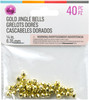 6 Pack - CousinDIY Jingle Bells 0.25" 40/Pkg-Gold - 5A002XRV-5070 - 191648185638