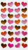 3 Pack - Sticko Valentines Day Stickers-Red Bubble Hearts - E5220297