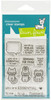 2 Pack - Lawn Fawn Clear Stamps 3"X4"-Say What? Masked Critters - LF2560 - 035292676961