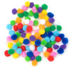 6 Pack - CousinDIY Pom-Poms .5" 100/Pkg-Multi-Colored - A50026NJ-00780