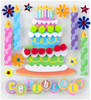 3 Pack - K&Company Dimensional Stickers-Birthday Cake - 5A002Q31-1GRRF