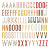 2 Pack - Spellbinders Chipboard Alphabet Stickers by Kelly Bangs-Autumn Archive - 5A0036KH-1H7P9