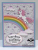 2 Pack - Karen Burniston Clear Stamps 3"x4"-Rainbow Greetings - 5A0034HZ-1H65V