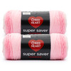 6 Pack - Red Heart Super Saver Yarn 2 Pack-Light Pink - 5A002LLP-1GNBN - 726465303660