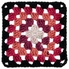 8 Pack - Red Heart All in One Granny Square Yarn 3 Pack-Black -Carnation Code - 5A002LK8-1GN6N