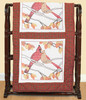 Jack Dempsey Stamped White Quilt Blocks 18"X18" 6/Pkg-A Pair of Cardinals - 5A003732-1H83K Jack Dempsey Stamped White Quilt Blocks 18"X18" 6/Pkg-A Pair of Cardinals - 5A003732-1H83K