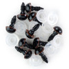 CousinDIY Shank Back Solid Eyes 8mm 10/Pkg-Brown - 5A002XPQ-1GYMD