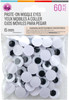 CousinDIY Paste-On Wiggle Eyes 15mm 60/Pkg-Black - 5A002XW2-1GYN6 - 191648185898