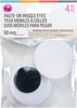 CousinDIY Paste-On Wiggle Eyes 50mm 4/Pkg-Black - 5A002XT3-1GYK6 - 191648185942